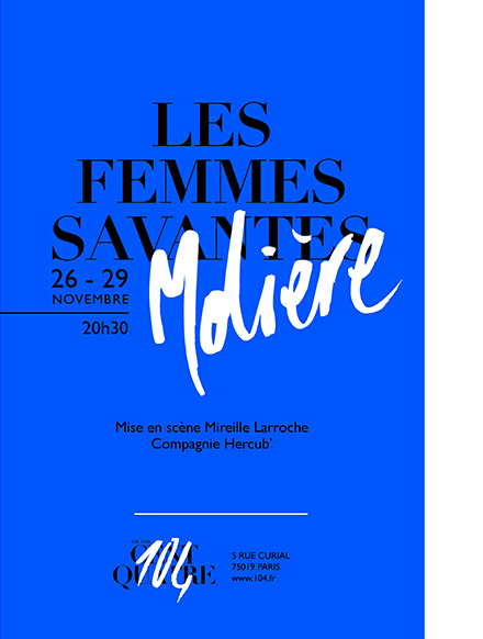 Affiche Identité visuelle theatre 104