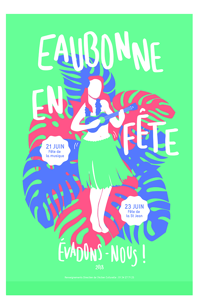 Affiche Eaubonne en fête vahiné