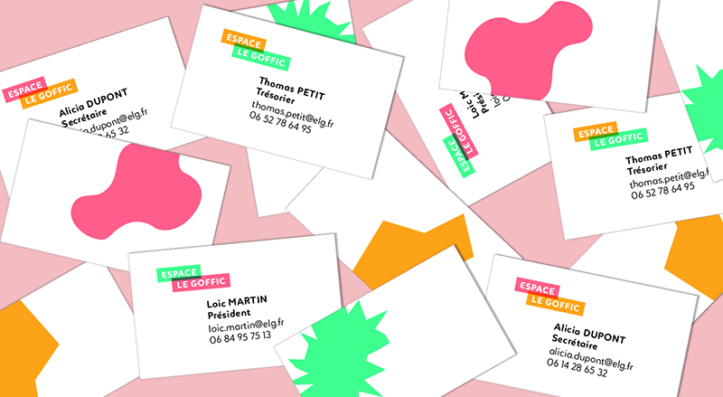 Identité visuelle logo espace culturel espace legoffic à Pacé