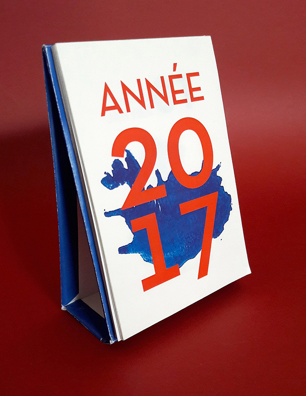 Calendier graphique sur l'islande