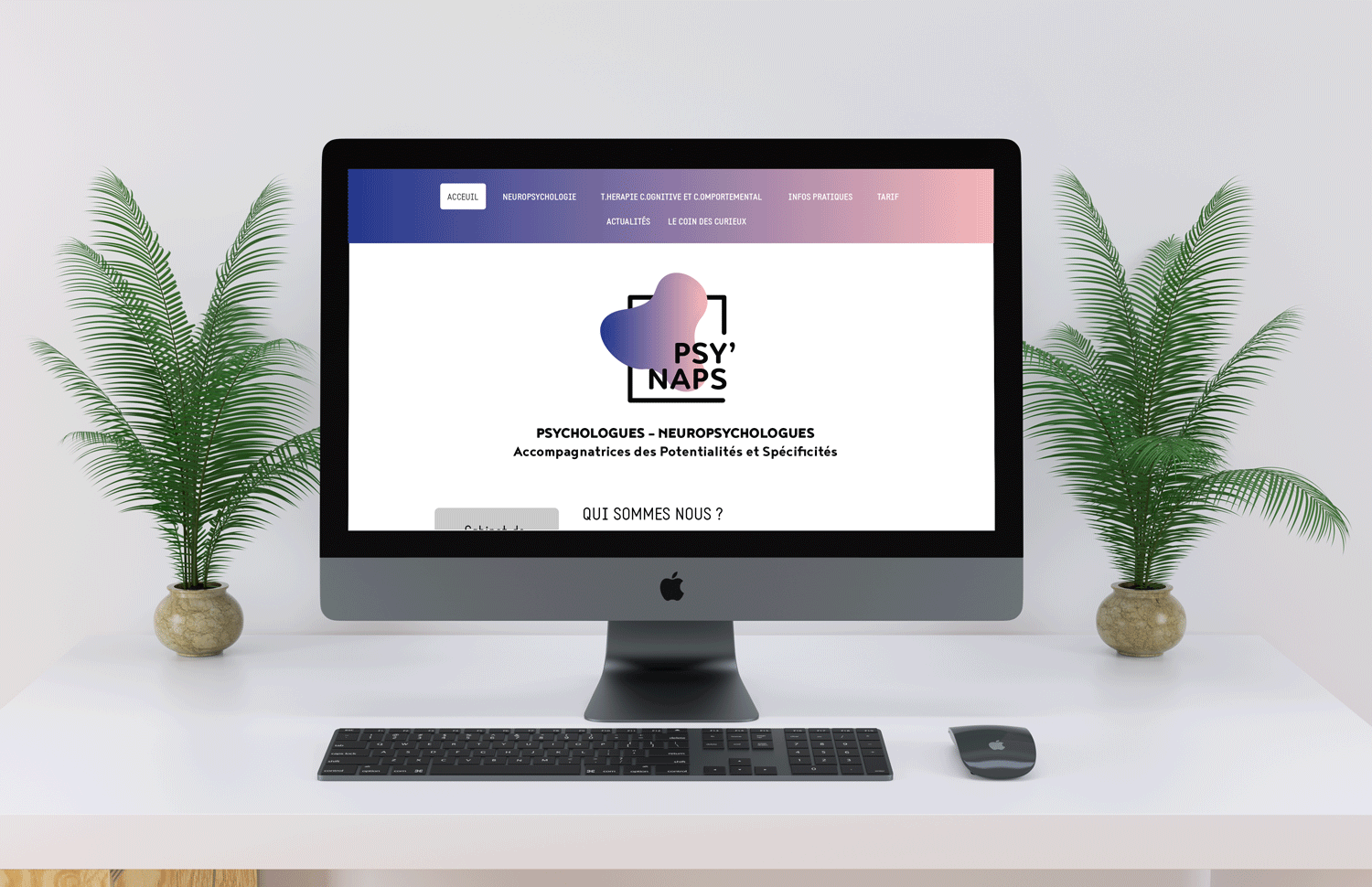 Identité visuelle cabinet de psychologie web