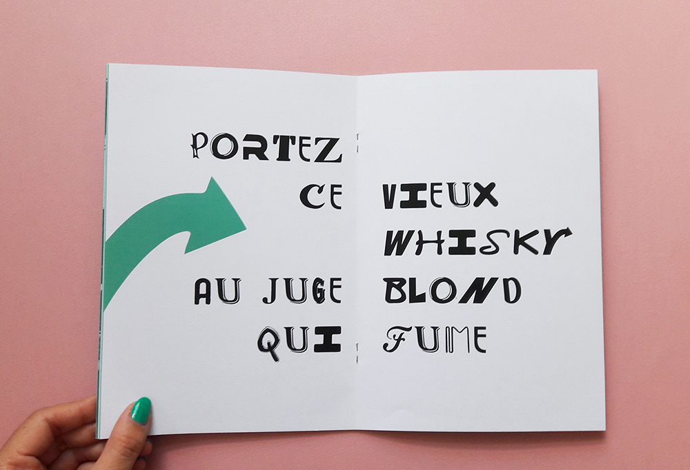 Typographie réalisée avec les lettres présentes dans une ville