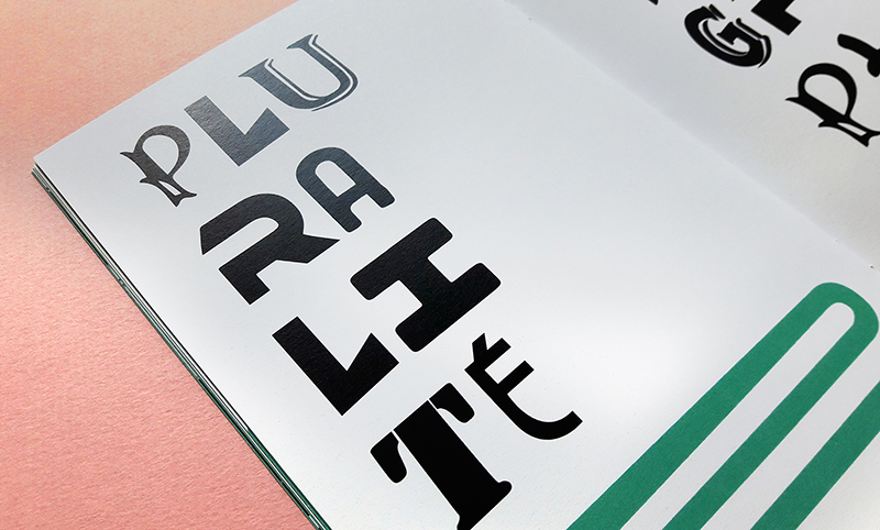 Typographie réalisée avec les lettres présentes dans une ville